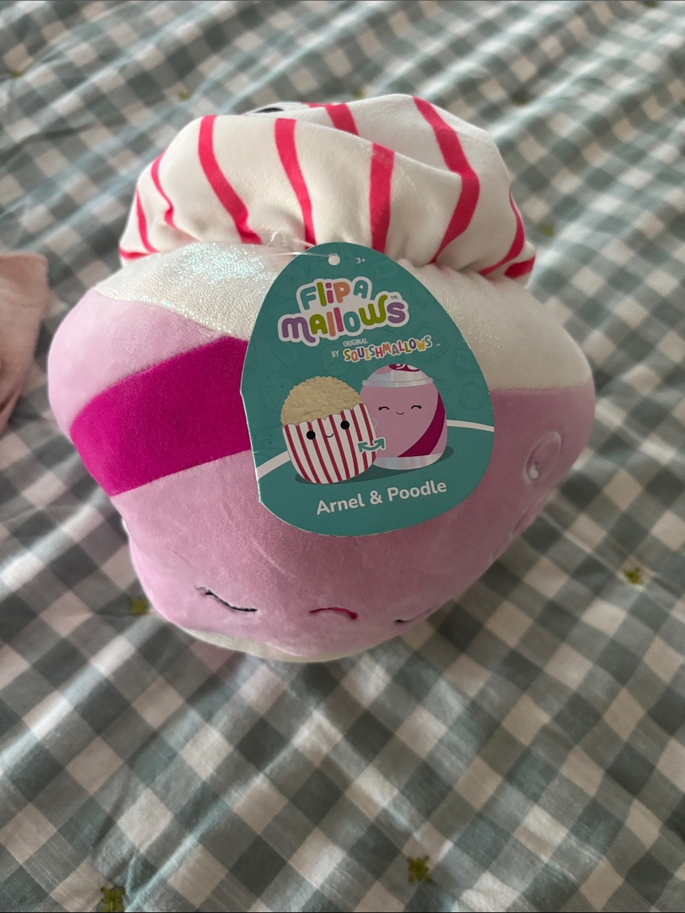 Squishmallows Flip-A-Mallows Arnel & Poodle Pink White Plush